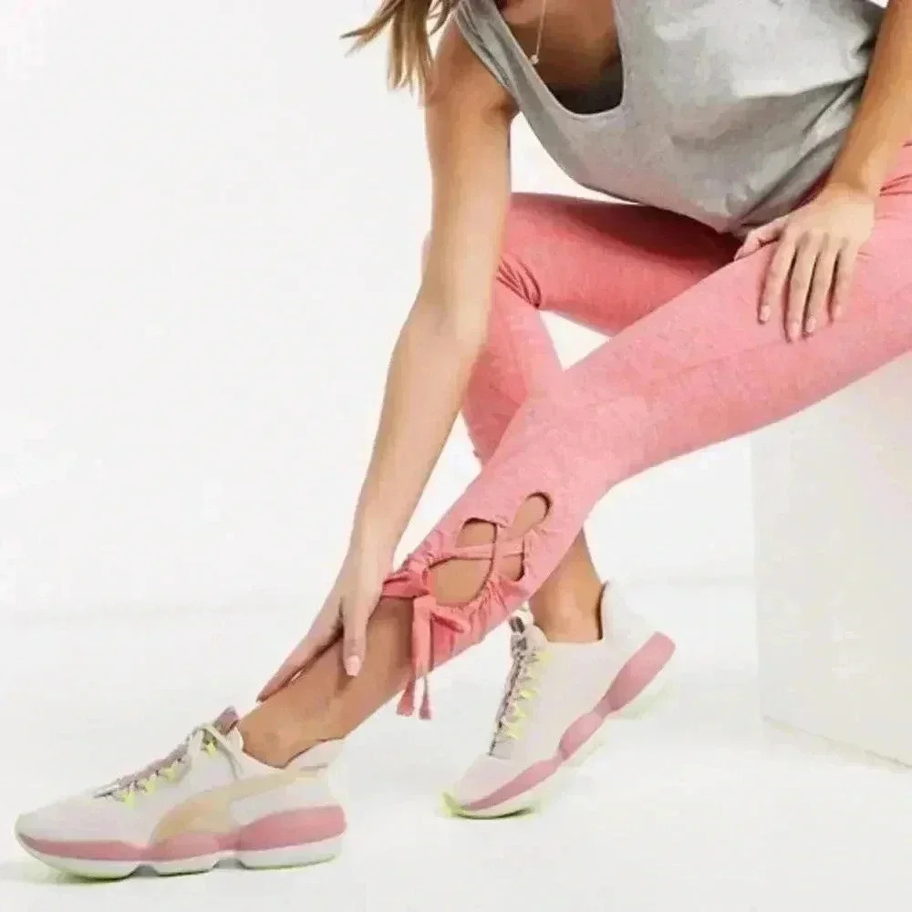 Free People Movement Swerve Lace-Up‎ Side Leggings